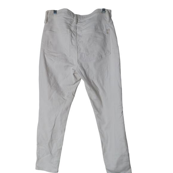 Madewell 9" Mid-rise skinny crop white jeans size 29P - Picture 3 of 5